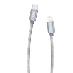 Dudao L5Pro USB-C til Lightning-kabel 45W - 1m (USB-C/Lightning) Grå