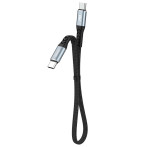 Dudao L10C USB-C-kabel 100W - 0,23m (USB-C/USB-C) Svart