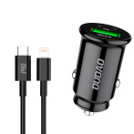 Dudao R3PRO USB billader (1xUSB-A) + Lightning/USB-A-kabel 1m