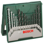 Bosch Mini X-line bitssett m/håndtak (15 deler)