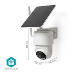 Nedis SmartLife 4G utendørs IP-kamera 1080P (m/solcellepanel)