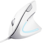 Trust Verto Vertical Ergonomic Mouse (trådløs) Hvit