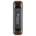 Transcend Portable SSD Key 2TB (USB-C/USB-A) Svart