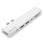 Alogic Ultra Nano Gen 2 USB-C-dokkingstasjon (HDMI/USB/SD/MicroSD) Sølv