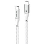 Alogic Ultra USB-C-kabel - 1,5 m (5A/480 Mbps) Sølv